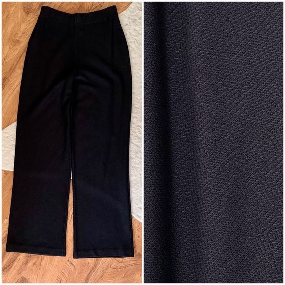 St. John Pants - St. John Santana Knit Diamond Textured Pants Black Size 2